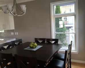 Dining Area seats 8-Great Card Playing Table!