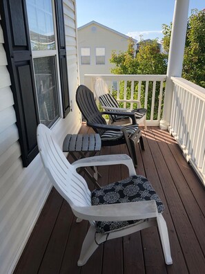 2nd floor porch off of bedroom