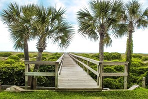Boardwalk located beside condo for easy beach access!