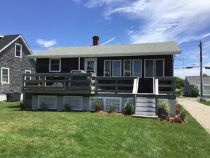 Deck overlooking ocean