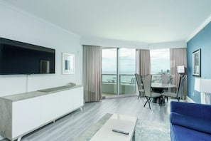 First 1 bedroom living room and dining area