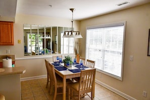 Dining room with seating for 6.