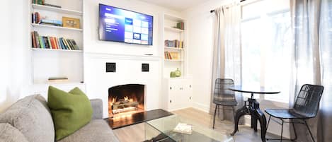 Living Room with gas fireplace 