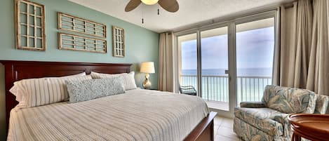 Gulf front master bedroom.