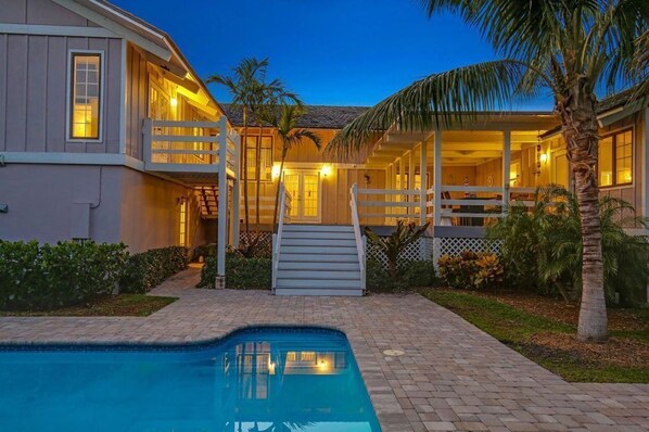 Rear of house showing decks