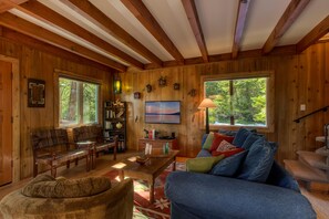 Enjoy the forested views from all the windows