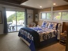 Upstairs bedroom adjoining deck and ocean.