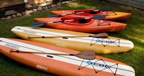 Paddlesport fun included for the pleasure of guests at The AhWaGa.
