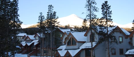 Sunrise view from our home over Peak 8 and other Saddlewood homes.