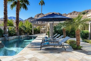 Plenty of deck space to relax and enjoy the pool/spa