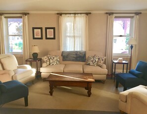 Living room with abundant natural light
