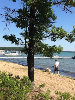 Another picture of beach left side of dock.