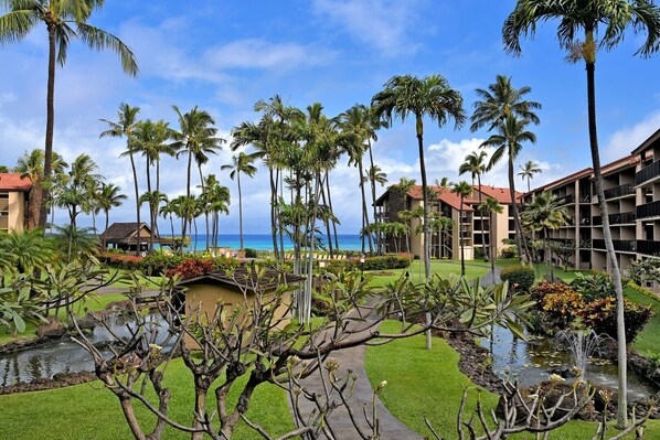 Relax and take in the gorgeous ocean views with lush tropical surroundings