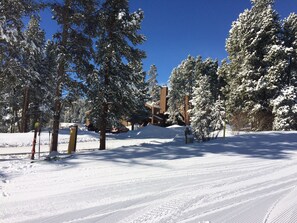 View of condo across Four O clock ski run