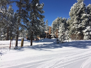 View of condo across Four O clock ski run