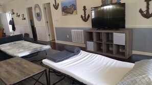 2 twin bed pull out couches in the living room