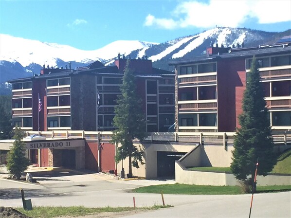 The Silverado 2 complex with ski area in the background