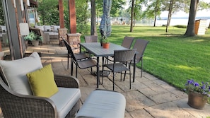 Hang out on the patio overlooking the lake!