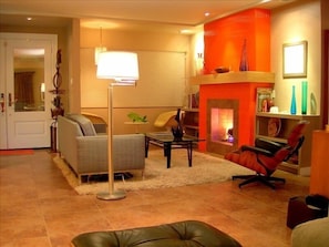 Living Room with Fireplace