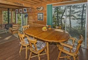 Dining room & living room