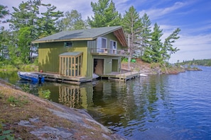 The boathouse and docks