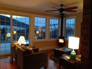 Living area in Winter. 