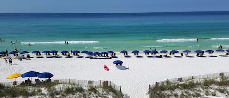 Picture yourself on the white sand of Crystal Beach!