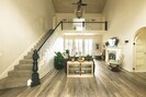 Straight from the front door - welcome to our grand living room.