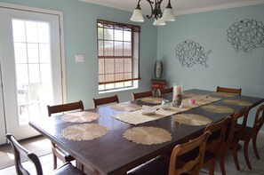 formal dining room off the den