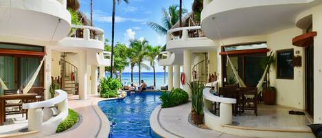 Playa Palms ocean front pool.