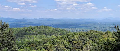 Mountain view from upper deck