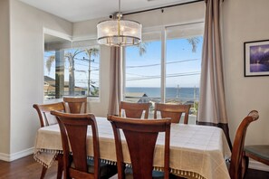 Table for 8 with views of ocean