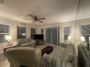 Living Room with queen size sofa sleeper
