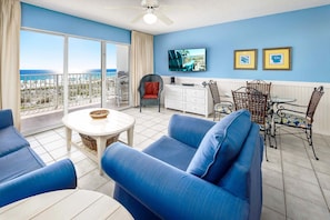Living Room - 
Gulf Dunes 206 Fort Walton Beach Florida Okaloosa Island Destin