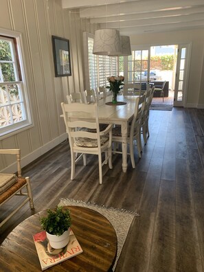 Dining Room table with 8 chairs to patio