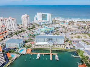 Aerial view of builing