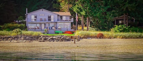 View of the Morning Sun Beach House from the water.