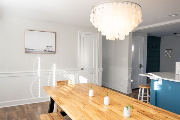 Kitchen full of updates, natural light and seating for all!