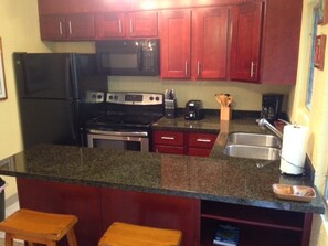 Fully stocked kitchen