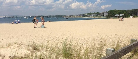 Monument beach less than 1 mile from the house.