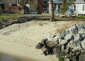 Our small beach right by the house