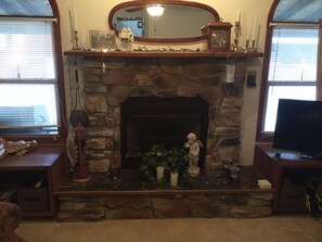 For our cold weather ski guests, a nice warm gas fireplace awaits!