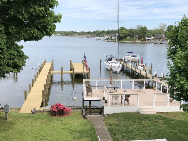 View from deck of the apt