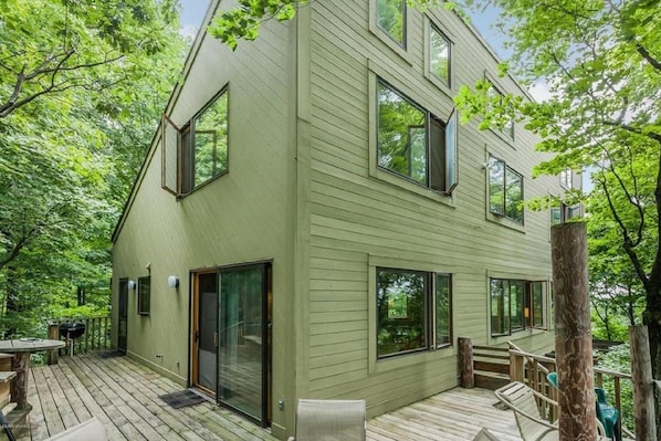 Unique modern rustic architecture.
