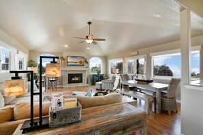 Living room, Dining Room, and Kitchen create a great space on the upper floor
