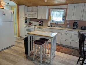 Open kitchen area