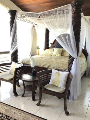Master bedroom with view
