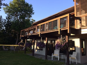 Backyard and main deck