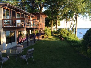 Backyard looking south up Shelburne Bay