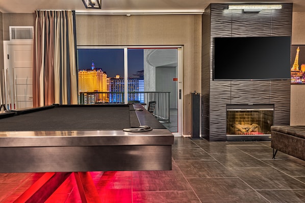 Enjoy 24hr entertainment- Black stainless steel professional grade pool table